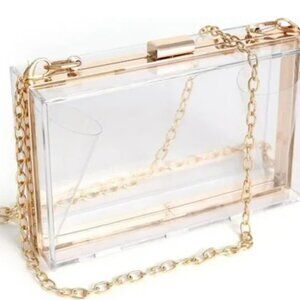 Clear Acrylic Crossbody Handbag - New in original packaging